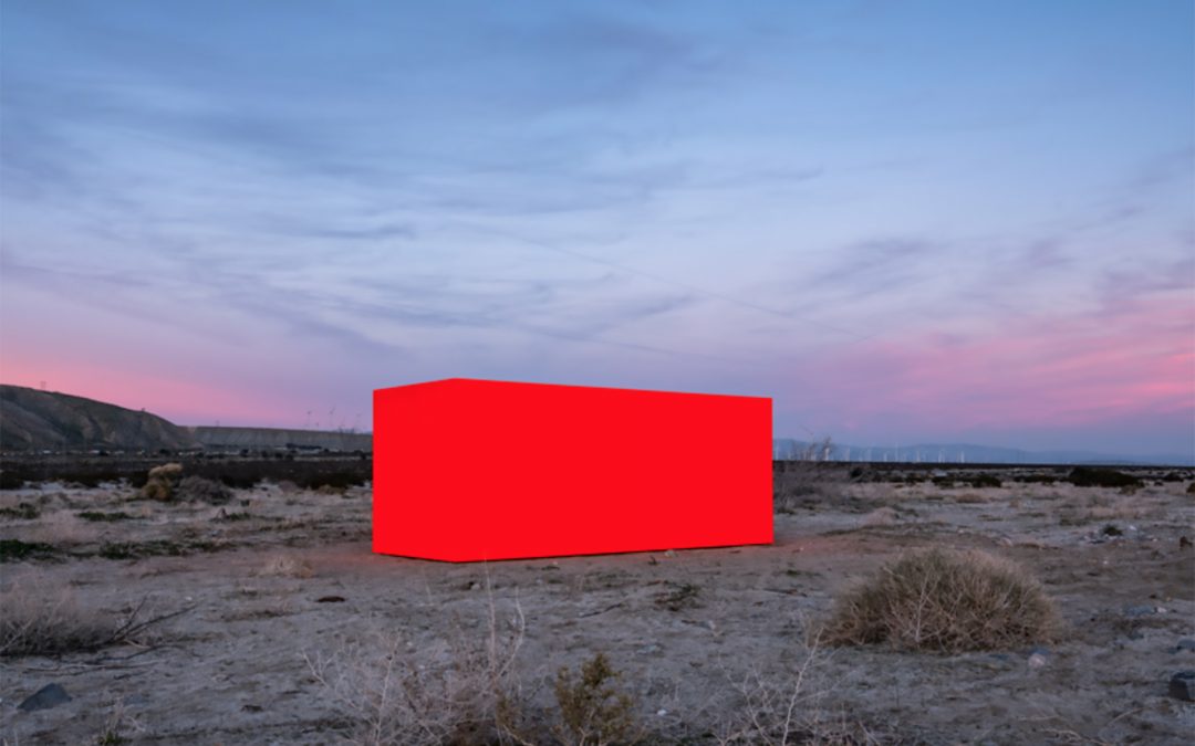 Sterling Ruby Embeds Neon Orange Monolith into Coachella Valley’s Desert Landscape